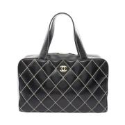 Chanel Vintage Pre-owned Laeder chanel-vskor Black, Dam