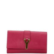 Yves Saint Laurent Vintage Pre-owned Laeder kuvertvskor Pink, Dam