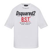 Dsquared2 Tryckt T-shirt White, Herr