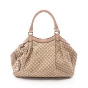 Gucci Vintage Pre-owned Canvas handvskor Beige, Dam