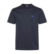 Burberry Blå Equestrian Knight Design T-shirt Blue, Herr