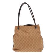 Gucci Vintage Pre-owned Canvas gucci-vskor Brown, Dam