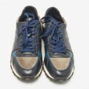 Louis Vuitton Vintage Pre-owned Laeder sneakers Blue, Herr