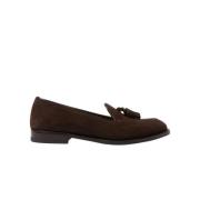 Scarosso Brun Mocka Tassel Loafers Brown, Dam