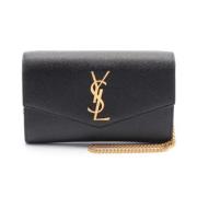 Yves Saint Laurent Vintage Pre-owned Laeder axelremsvskor Black, Dam