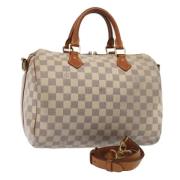 Louis Vuitton Vintage Pre-owned Canvas handvskor White, Dam