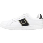 Fred Perry Läder Sneakers för Män White, Herr