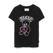 Philipp Plein Svart Tee Black, Dam