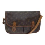 Louis Vuitton Vintage Pre-owned Canvas axelremsvskor Brown, Dam