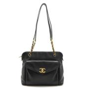 Chanel Vintage Pre-owned Laeder totevskor Black, Dam