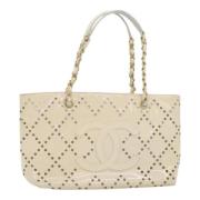 Chanel Vintage Pre-owned Laeder handvskor Beige, Dam