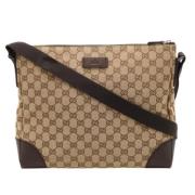 Gucci Vintage Pre-owned Canvas gucci-vskor Brown, Dam