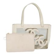 Chanel Vintage Pre-owned Laeder handvskor White, Dam