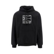 Rassvet Front Logo Bomullshoodie Black, Herr