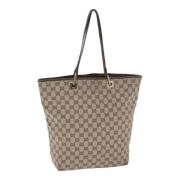 Gucci Vintage Pre-owned Canvas gucci-vskor Beige, Dam