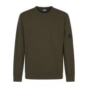 C.p. Company Lätt Fleece Crew Neck Sweatshirts Brown, Herr