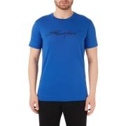 Emporio Armani Casual T-shirt i Array stil Blue, Herr