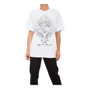 Etro Cut & Sew T-shirt för kvinnor i vitt White, Dam