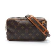 Louis Vuitton Vintage Pre-owned Canvas axelremsvskor Brown, Dam