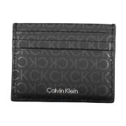 Calvin Klein Herr Plånbok Svart Korthållare Central Ficka Black, Herr