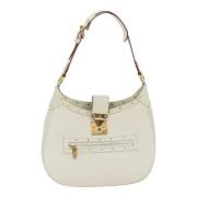 Louis Vuitton Vintage Pre-owned Laeder axelremsvskor White, Dam