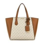 Michael Kors Taryn Tryckt Canvas Handväska Multicolor, Dam