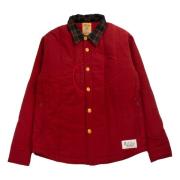 Brain Dead Röd Puffer Button Up Skjorta Red, Herr