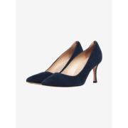 Manolo Blahnik Pre-owned Pre-owned Mocka klackskor Blue, Dam