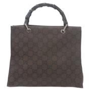 Gucci Vintage Pre-owned Canvas gucci-vskor Brown, Dam