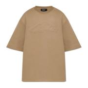 Dsquared2 T-shirt med logotyp Beige, Herr