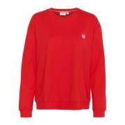 Saint Tropez Hannikasz Racing Red Sweatshirt Red, Dam