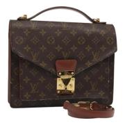 Louis Vuitton Vintage Pre-owned Canvas handvskor Brown, Dam