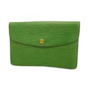 Louis Vuitton Vintage Pre-owned Tyg louis-vuitton-vskor Green, Dam