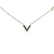 Louis Vuitton Vintage Pre-owned Metall halsband Gray, Dam