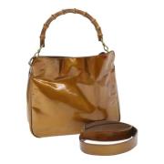 Gucci Vintage Pre-owned Tyg gucci-vskor Brown, Dam