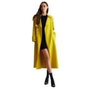 Liu Jo Ullblandad Trenchcoat Yellow, Dam