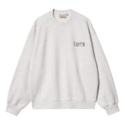 Carhartt Wip Stamp Grafisk Sweatshirt Gray, Herr