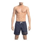 Bikkembergs Strandkläder - Badkläder - Tryckta Bermuda Shorts Blue, He...