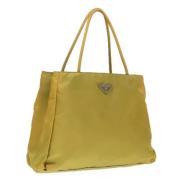 Prada Vintage Pre-owned Nylon prada-vskor Yellow, Dam