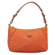 Prada Vintage Pre-owned Nylon prada-vskor Orange, Dam