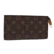 Louis Vuitton Vintage Pre-owned Canvas kuvertvskor Brown, Dam