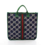 Gucci Vintage Pre-owned Canvas gucci-vskor Blue, Dam