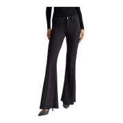 Liu Jo Elegant Stretch Polyester Elastan Byxor Black, Dam