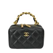 Chanel Vintage Pre-owned Laeder handvskor Black, Dam