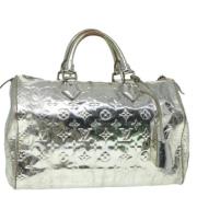 Louis Vuitton Vintage Pre-owned Canvas handvskor Gray, Dam