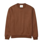 Closed Avslappnad passform crewneck sweatshirt med präglad sidologotyp...