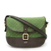 Louis Vuitton Vintage Pre-owned Canvas axelremsvskor Green, Dam