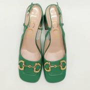 Gucci Vintage Pre-owned Laeder klackskor Green, Dam