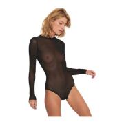 Undress Code Enkel Bodysuit med Tryckknappstängning Black, Dam