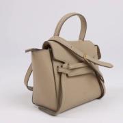 Celine Vintage Pre-owned Laeder handvskor Beige, Dam